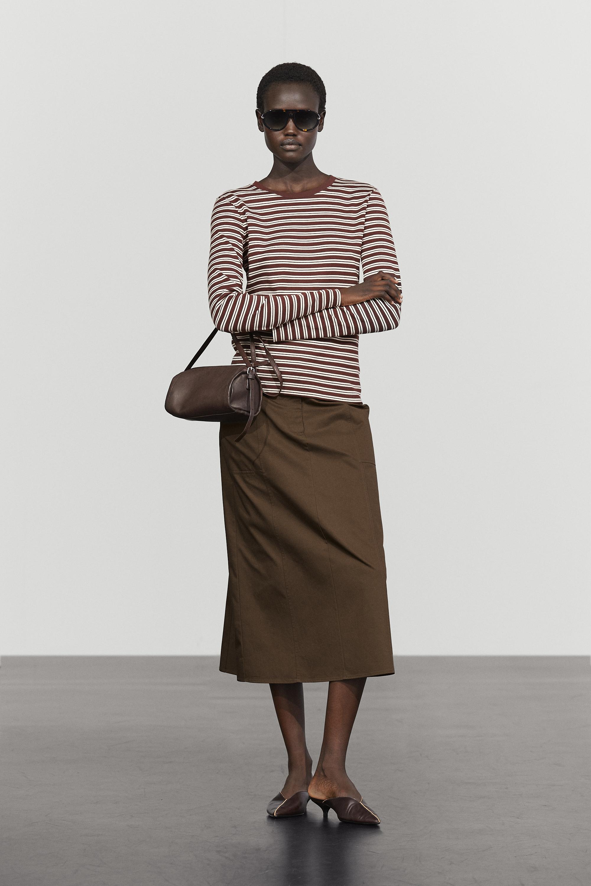 100% cotton striped T-shirt